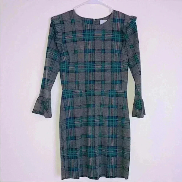 J.O.A. Roseanna Plaid Mini Dress NWT - Picture 3 of 7